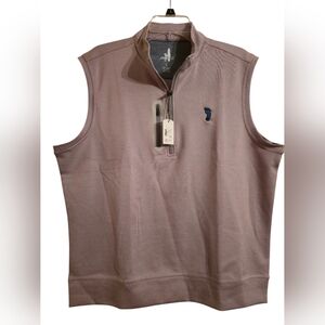 Johnnie-O, Denny Gray Half-Zip Pullover Golf Vest